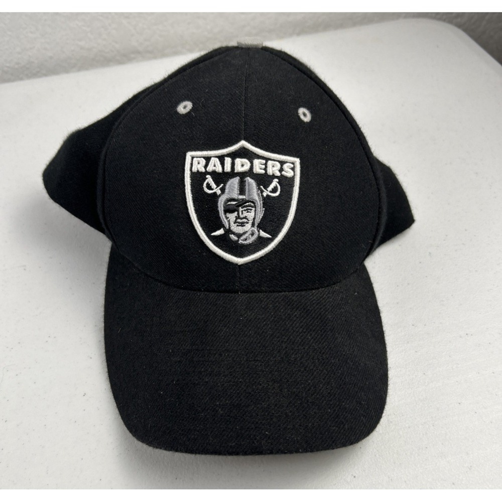 Vintage Oakland Raiders Twins Enterprise Adjustable Hat Cap Cotton Men NFL Black